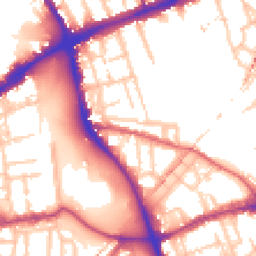 Daytime road noise heatmap for E3 4HJ