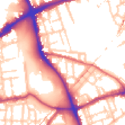 Daytime road noise heatmap for E3 4JD