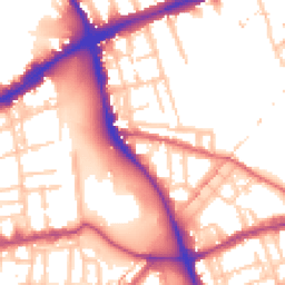 Daytime road noise heatmap for E3 4JG