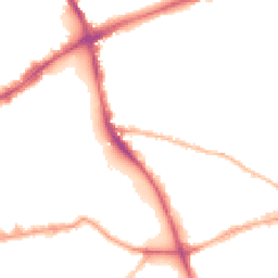 Night-time road noise heatmap for E3 4JG