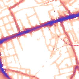 Daytime road noise heatmap for E3 4PZ