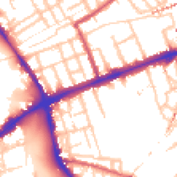 Daytime road noise heatmap for E3 4QD