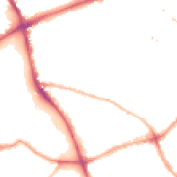 Night-time road noise heatmap for E3 4QQ