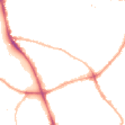 Night-time road noise heatmap for E3 4RW