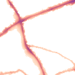 Night-time road noise heatmap for E3 4TA
