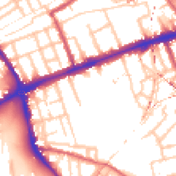Daytime road noise heatmap for E3 4TR