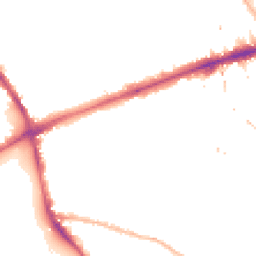 Night-time road noise heatmap for E3 4TR