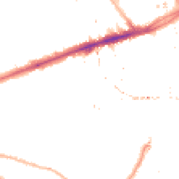 Night-time road noise heatmap for E3 4XB