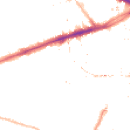 Night-time road noise heatmap for E3 4XD