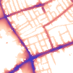 Daytime road noise heatmap for E3 5AN
