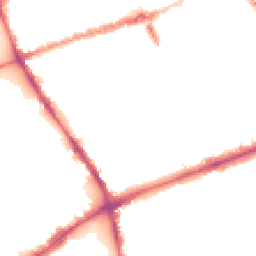 Night-time road noise heatmap for E3 5AN