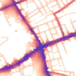 Daytime road noise heatmap for E3 5AX