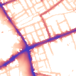 Daytime road noise heatmap for E3 5AY