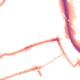 Night-time road noise heatmap for E3 5BA