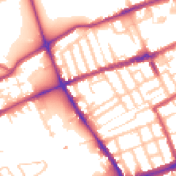 Daytime road noise heatmap for E3 5DP