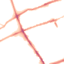 Night-time road noise heatmap for E3 5DP
