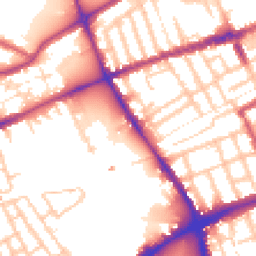 Daytime road noise heatmap for E3 5EN