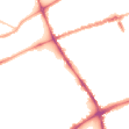 Night-time road noise heatmap for E3 5EN