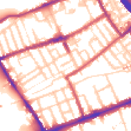 Daytime road noise heatmap for E3 5JG