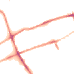 Night-time road noise heatmap for E3 5JR