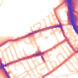 Daytime road noise heatmap for E3 5JX