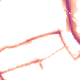 Night-time road noise heatmap for E3 5LQ