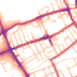 Daytime road noise heatmap for E3 5LZ