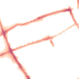 Night-time road noise heatmap for E3 5LZ