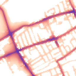 Daytime road noise heatmap for E3 5NA