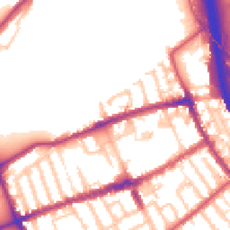 Daytime road noise heatmap for E3 5PS