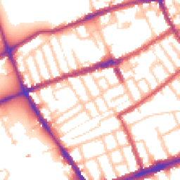 Daytime road noise heatmap for E3 5QG