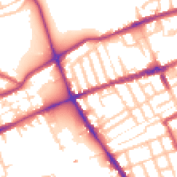 Daytime road noise heatmap for E3 5QR