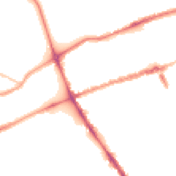 Night-time road noise heatmap for E3 5QR