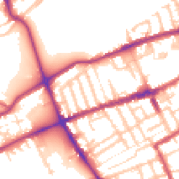 Daytime road noise heatmap for E3 5QU