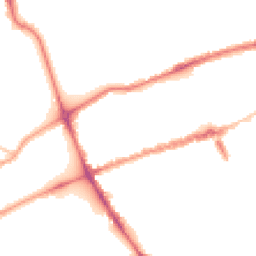 Night-time road noise heatmap for E3 5QU