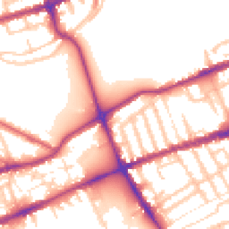 Daytime road noise heatmap for E3 5TB