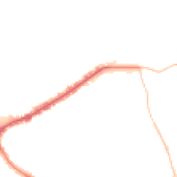 Night-time road noise heatmap for E4 6AL