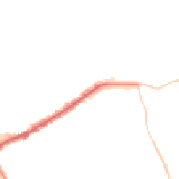 Night-time road noise heatmap for E4 6AN