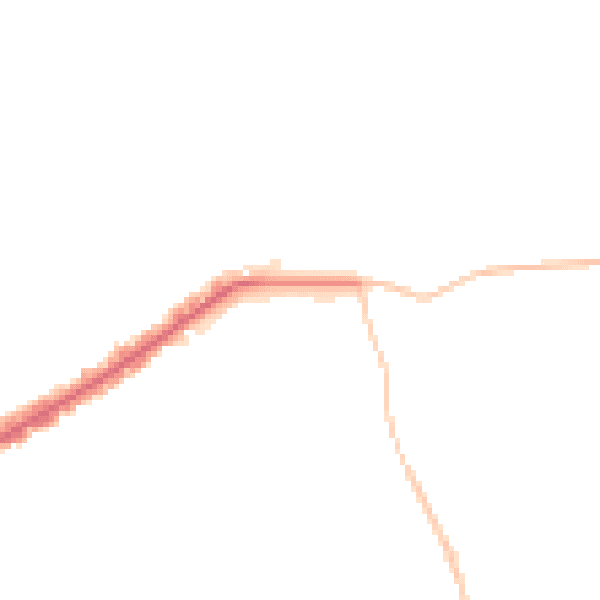 Night-time road noise heatmap for E4 6AR