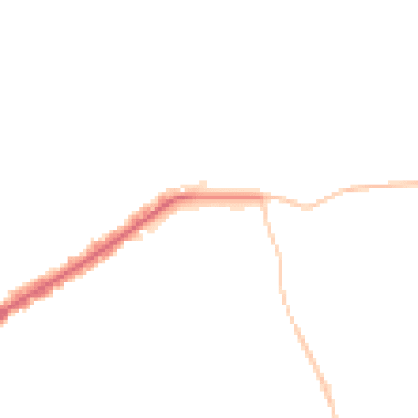 Night-time road noise heatmap for E4 6AS