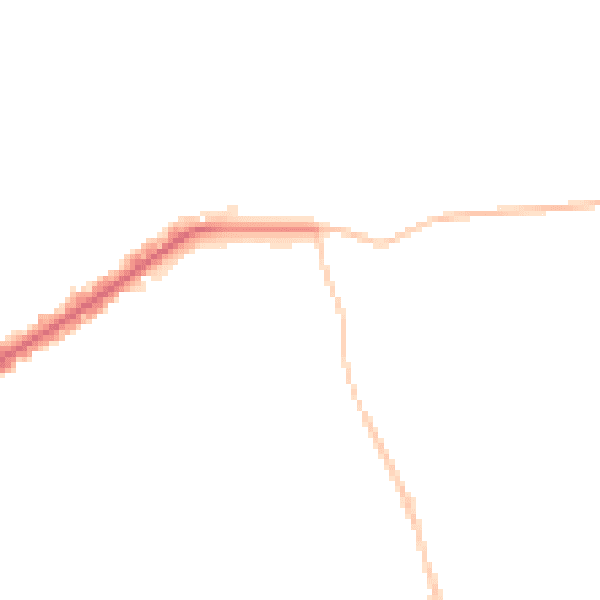 Night-time road noise heatmap for E4 6AY