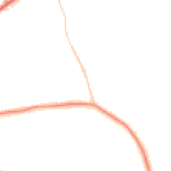 Night-time road noise heatmap for E4 6BA