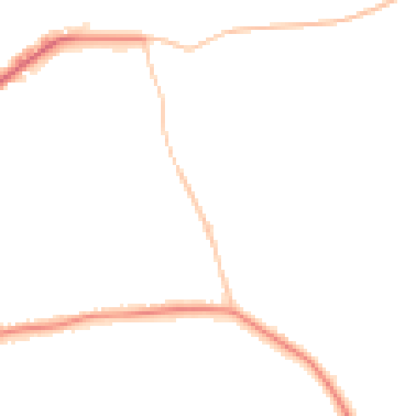 Night-time road noise heatmap for E4 6BE