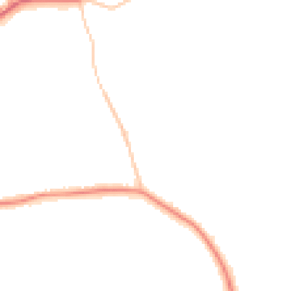Night-time road noise heatmap for E4 6BH