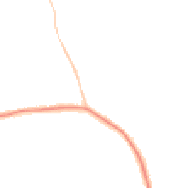 Night-time road noise heatmap for E4 6BJ