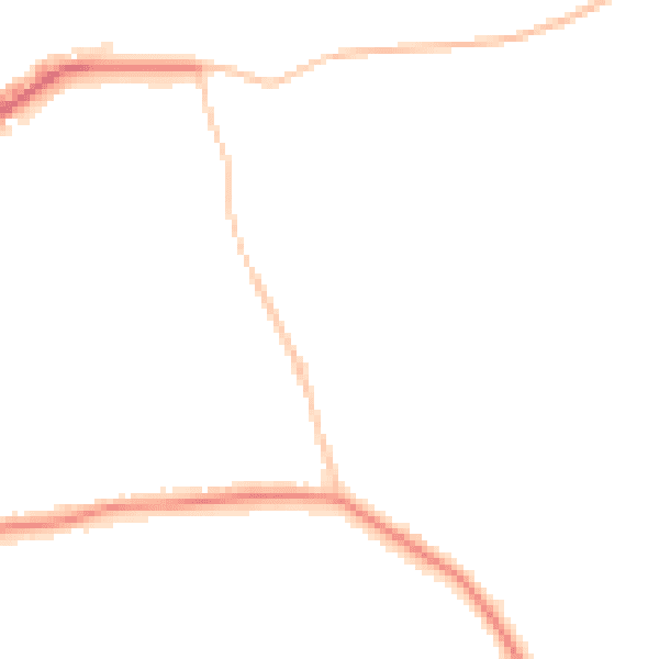 Night-time road noise heatmap for E4 6BQ