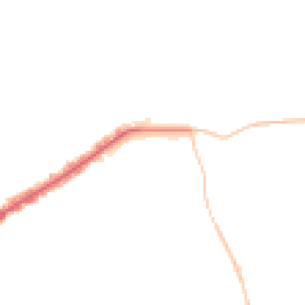 Night-time road noise heatmap for E4 6BS