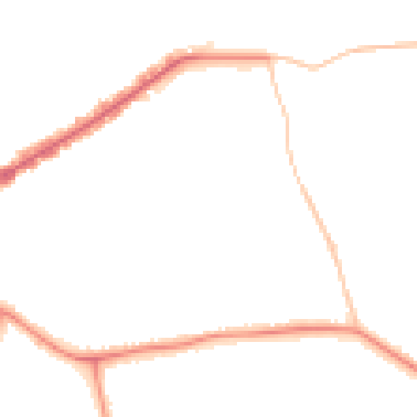 Night-time road noise heatmap for E4 6BZ