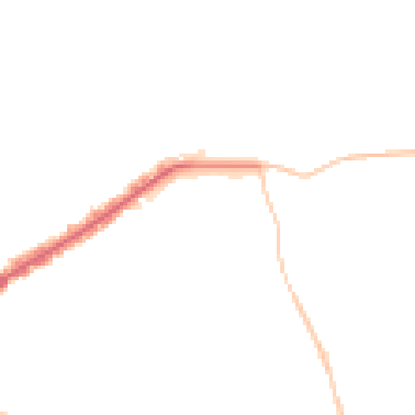 Night-time road noise heatmap for E4 6DL
