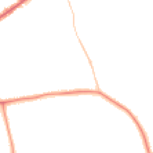 Night-time road noise heatmap for E4 6DS